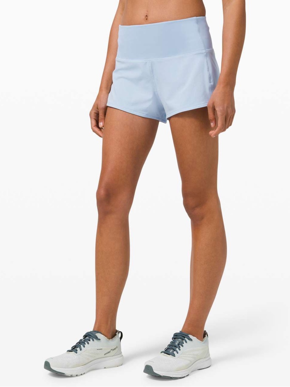 Lululemon Speed Up Short High-Rise 2.5"- Blue Linen- Size 6